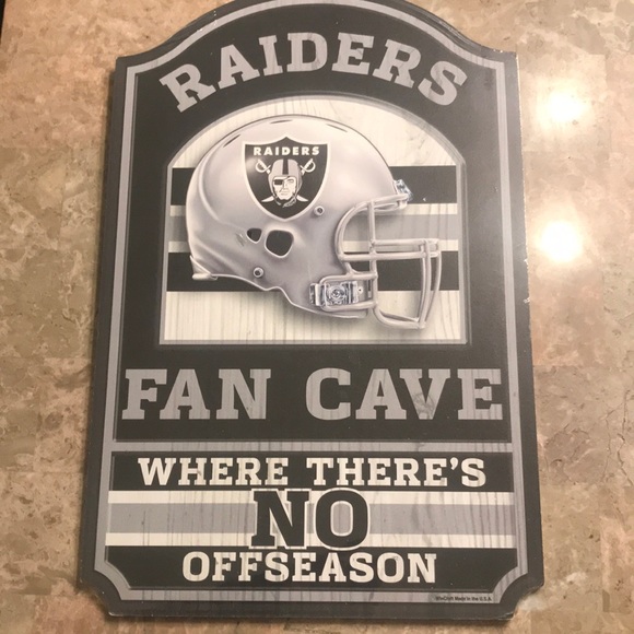 Raiders Fan Cave wall decor. - Picture 1 of 1